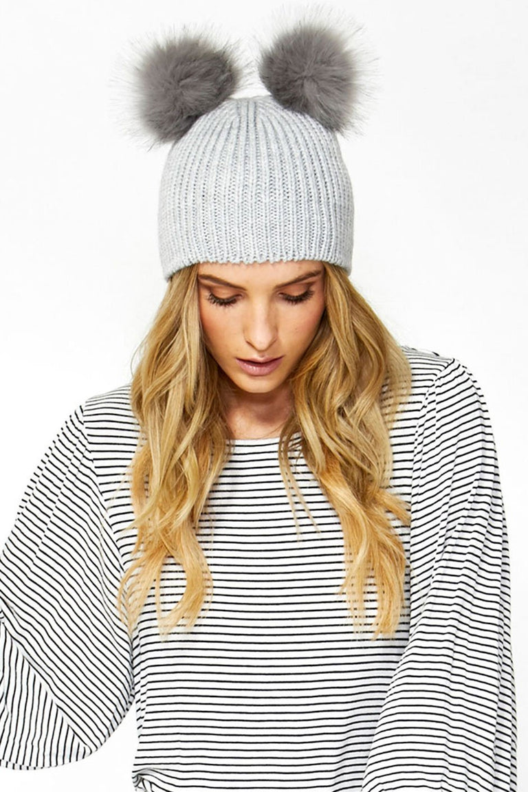 [TEST] Double Pom Pom Beanie