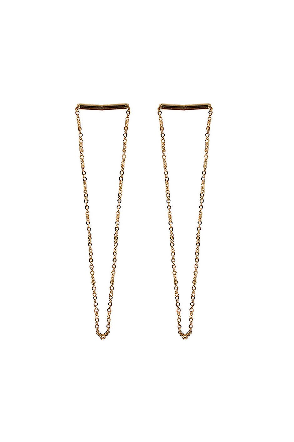 [TEST] Bar Long Chain Loop Earring