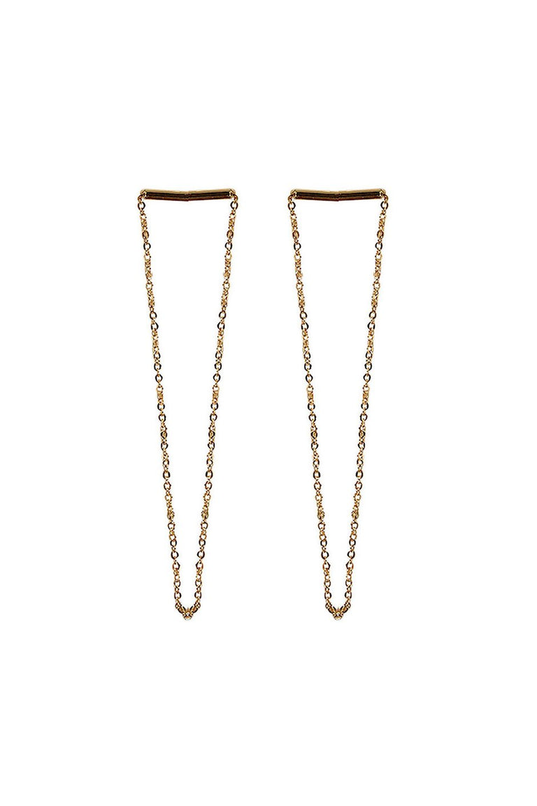 [TEST] Bar Long Chain Loop Earring