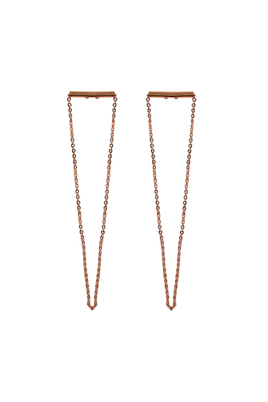 [TEST] Bar Long Chain Loop Earring