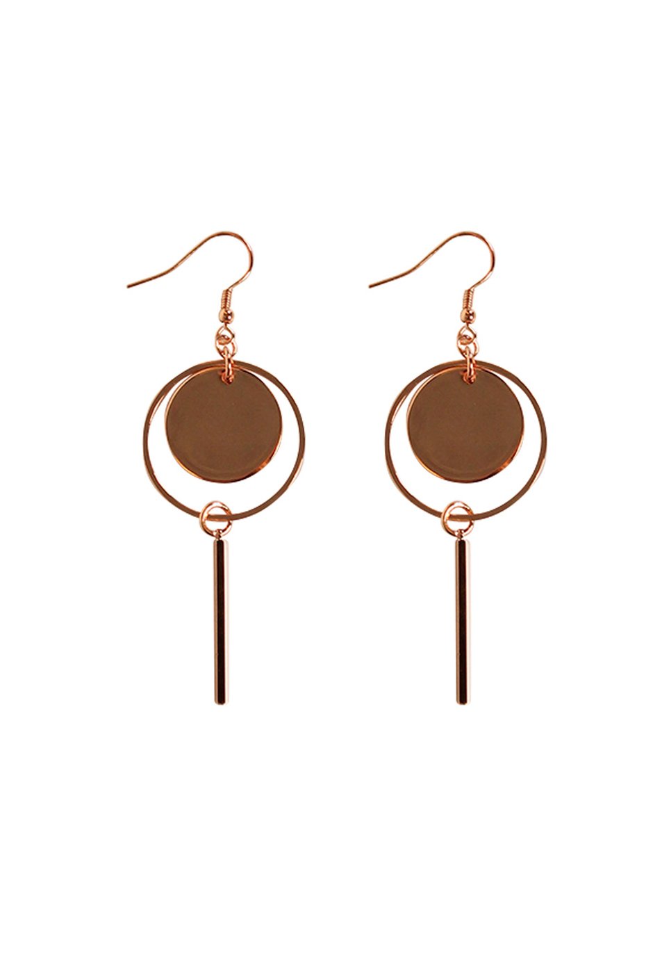 [TEST] Open Disc Drop Earring