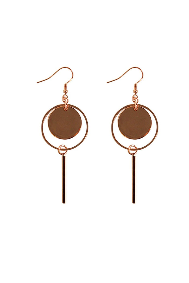 [TEST] Open Disc Drop Earring