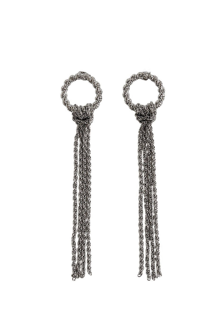 [TEST] Chain Tassel Earring