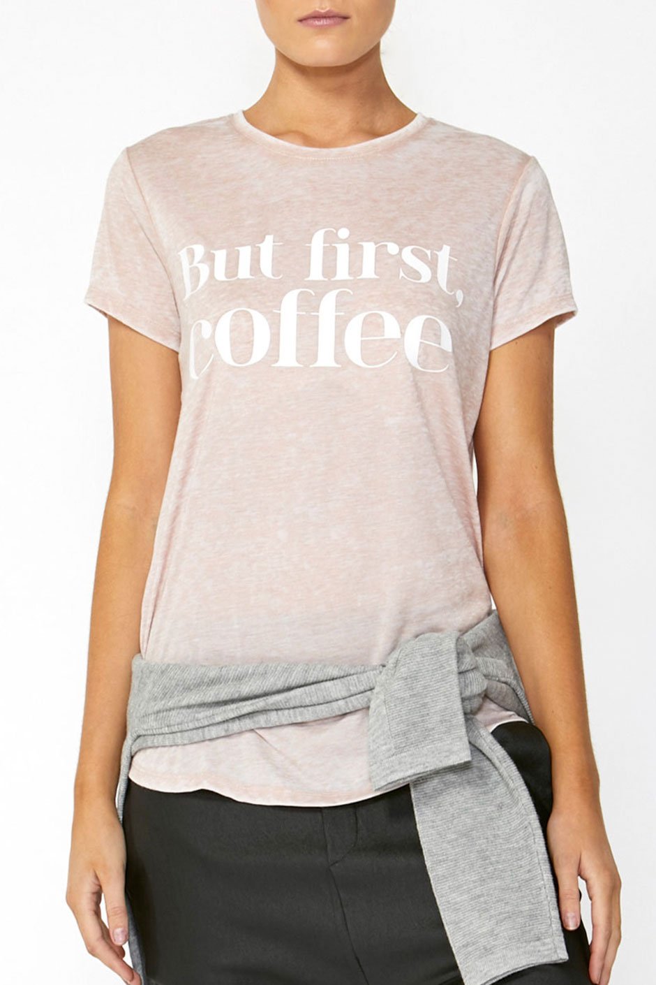 [TEST] But First Coffee Burnout Tee