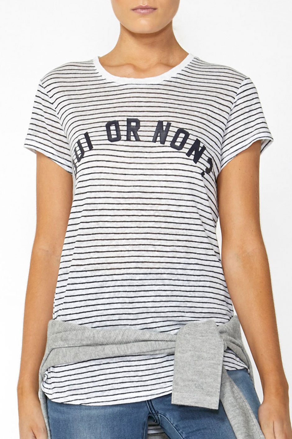 [TEST] Oui Or Non Stripe Tee
