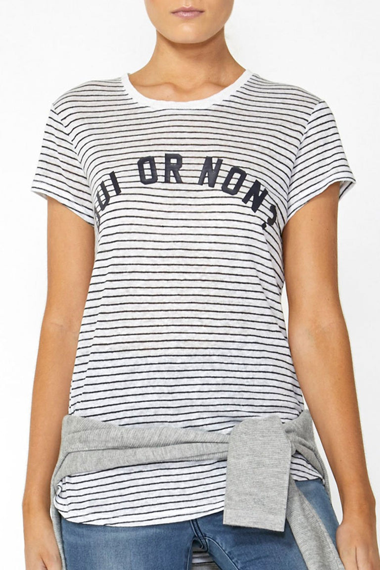 [TEST] Oui Or Non Stripe Tee