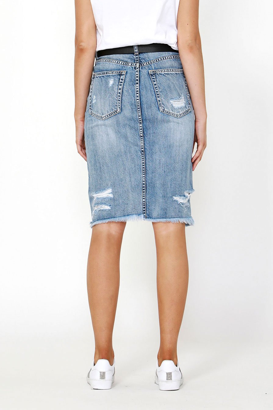 [TEST] Sammy Distressed Pencil Skirt