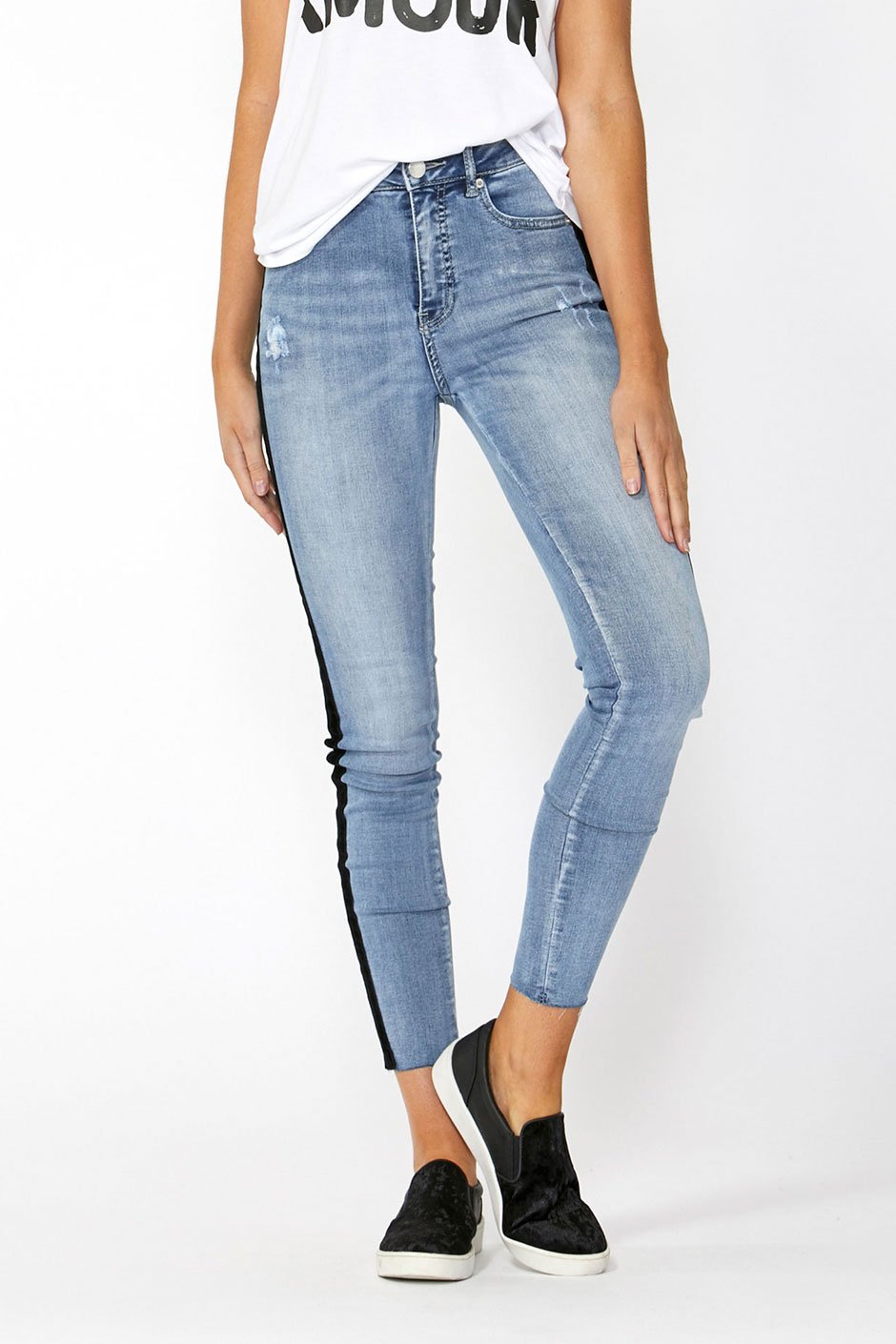 [TEST] Bobbi Stripe Skinny Jean