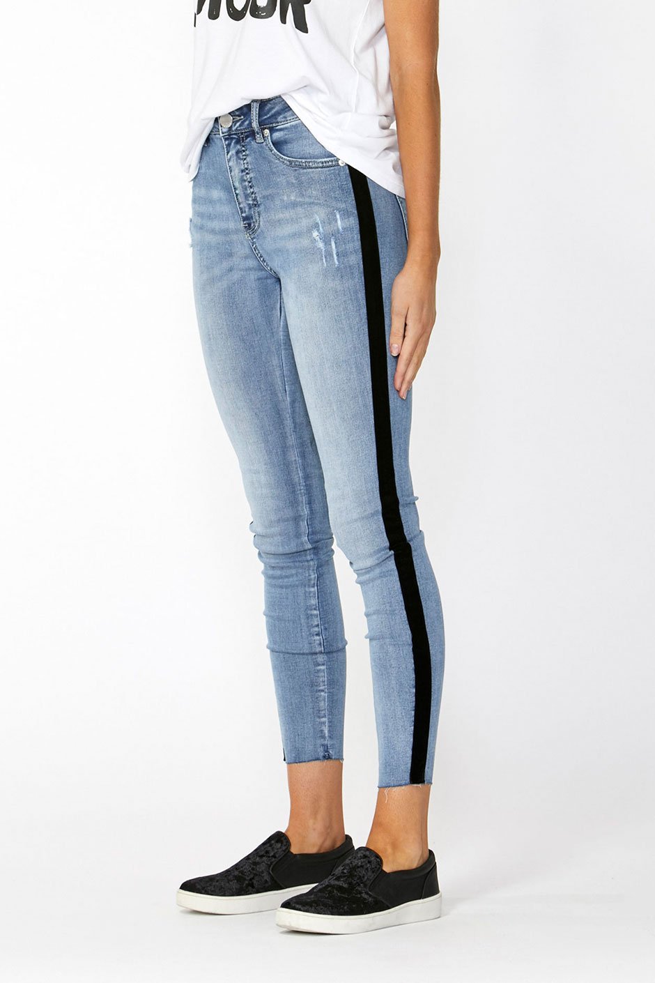 [TEST] Bobbi Stripe Skinny Jean