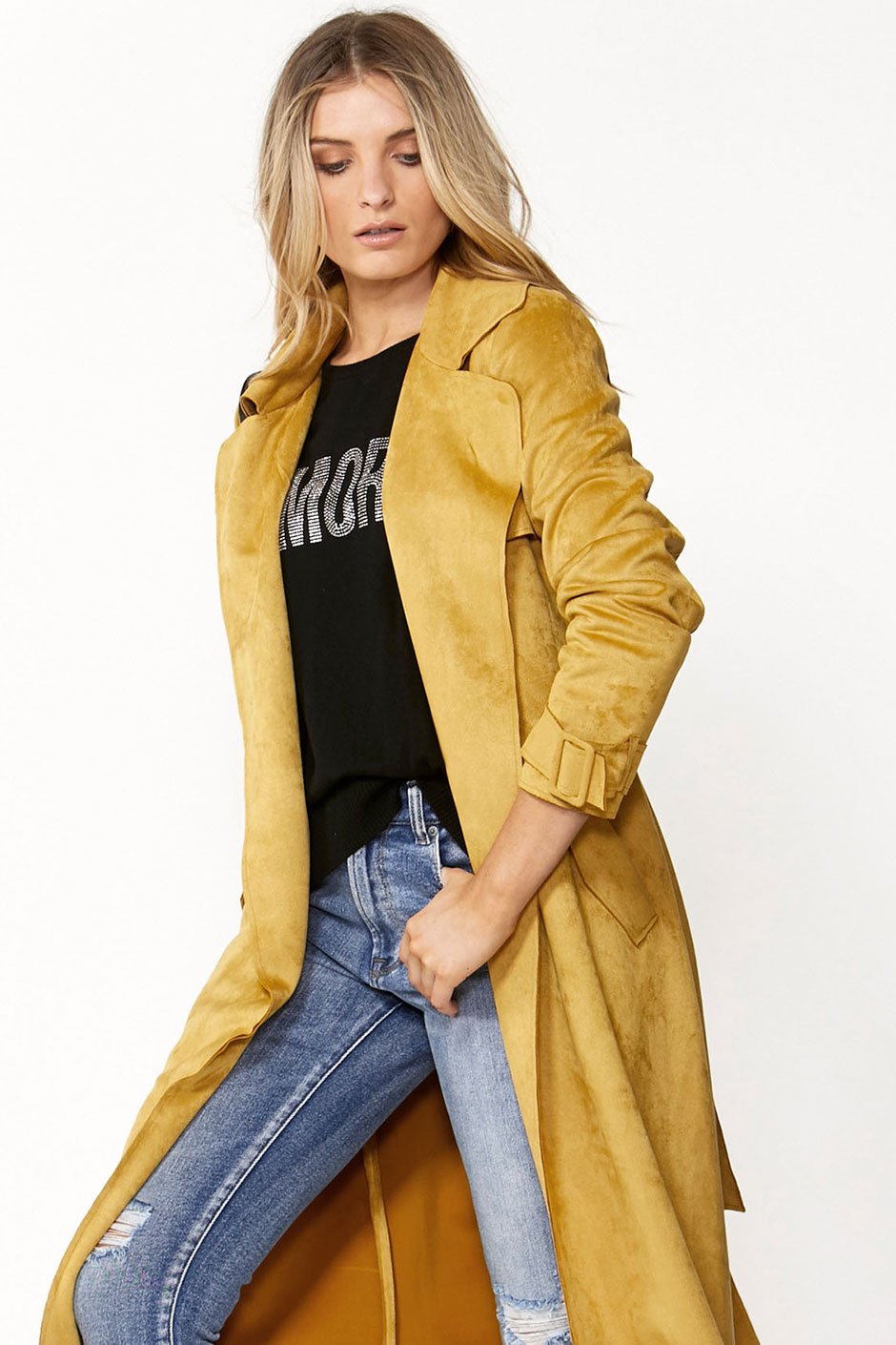 [TEST] Blair Suedette Trench Coat