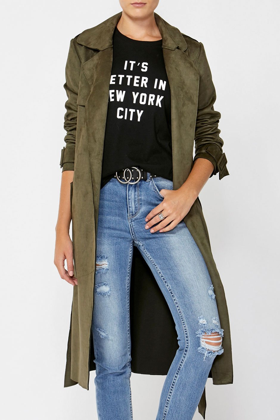 [TEST] Blair Suedette Trench Coat