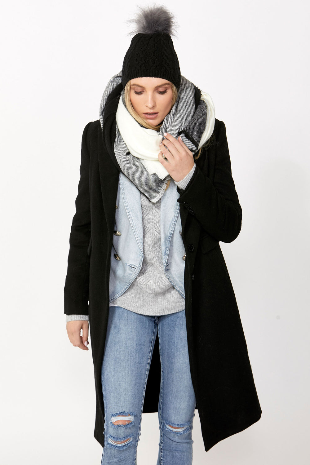 [TEST] Four Tone Woven Scarf