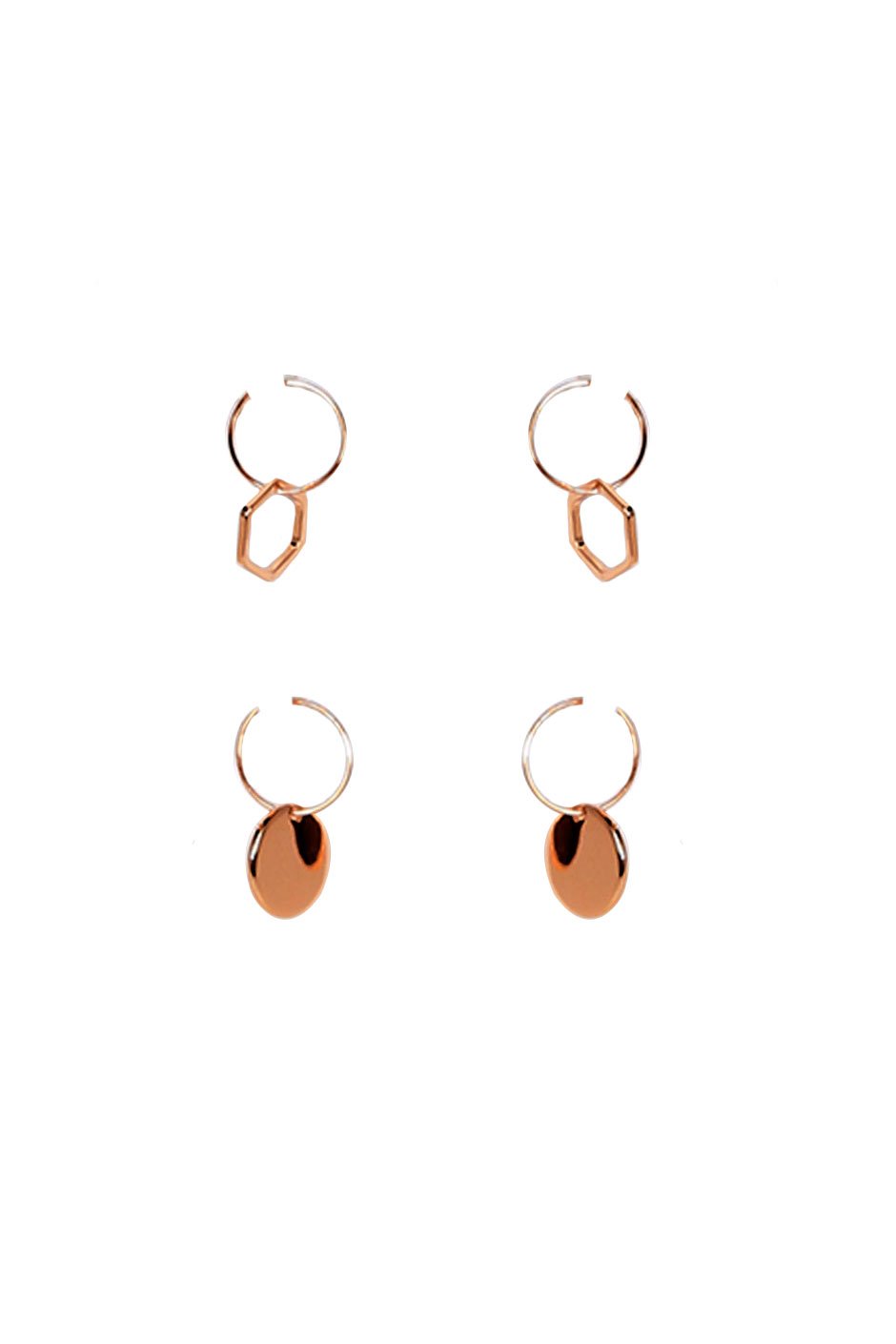 [TEST] Geo Circle Earring Set