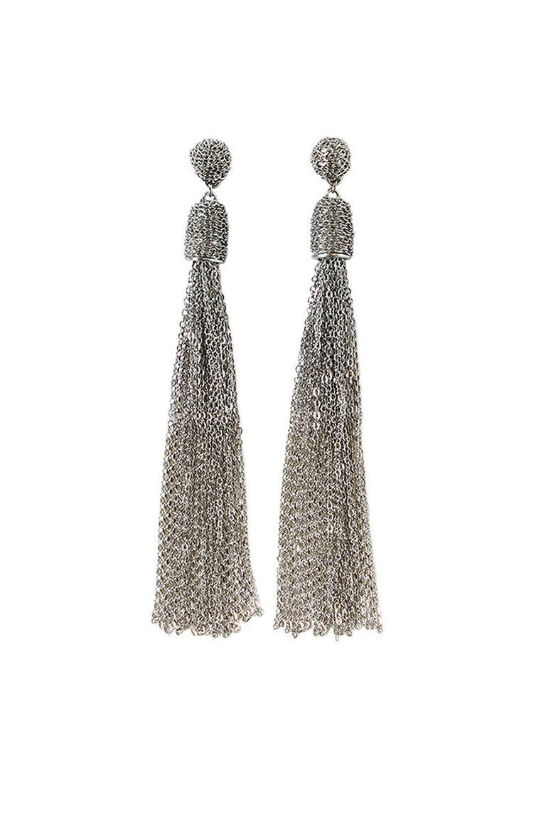 [TEST] Martha Chain Tassel Earring