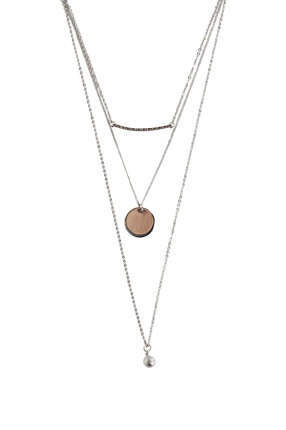 [TEST] Disc Ball 3 Layered Necklace