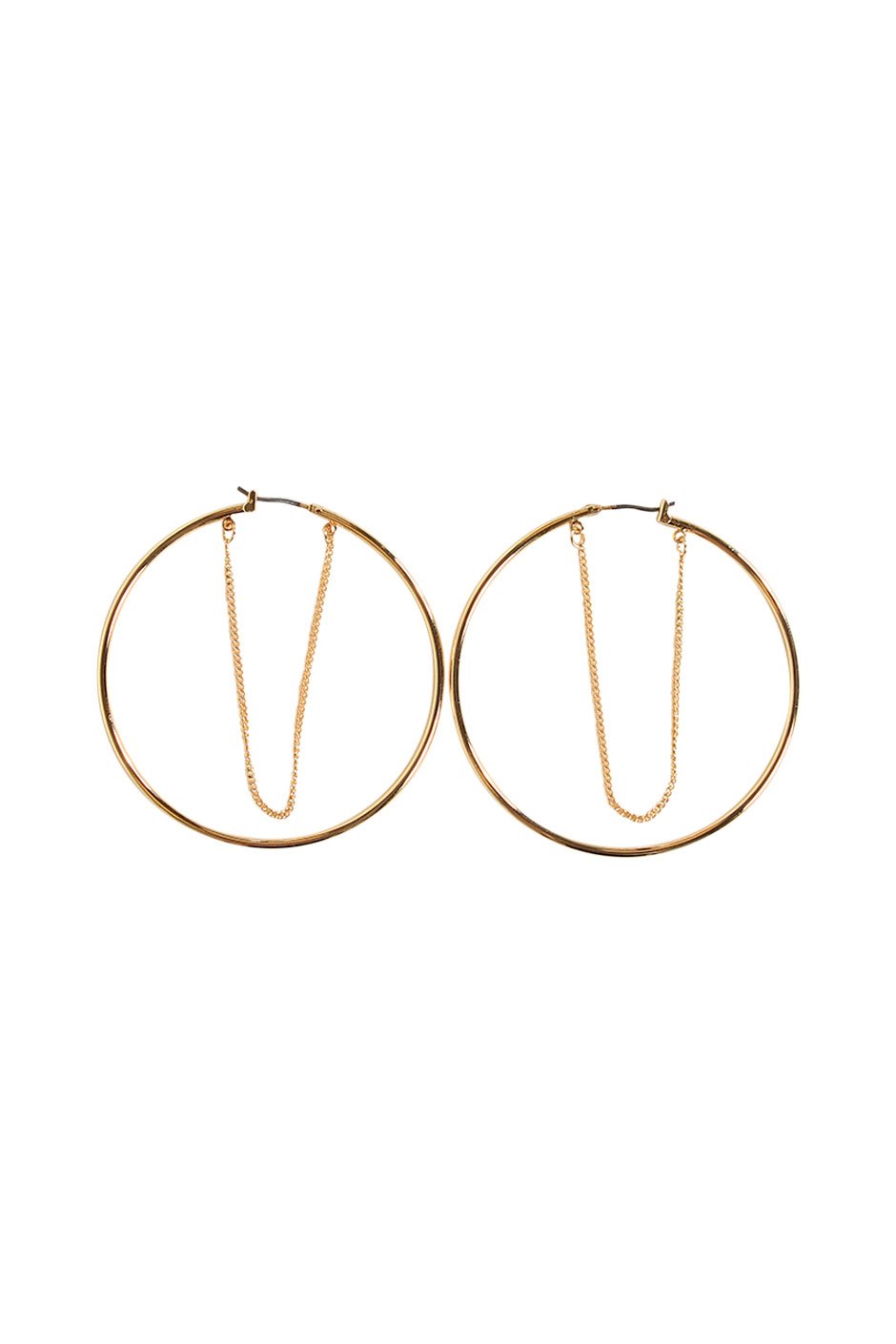 [TEST] Chain Join Hoop Earring
