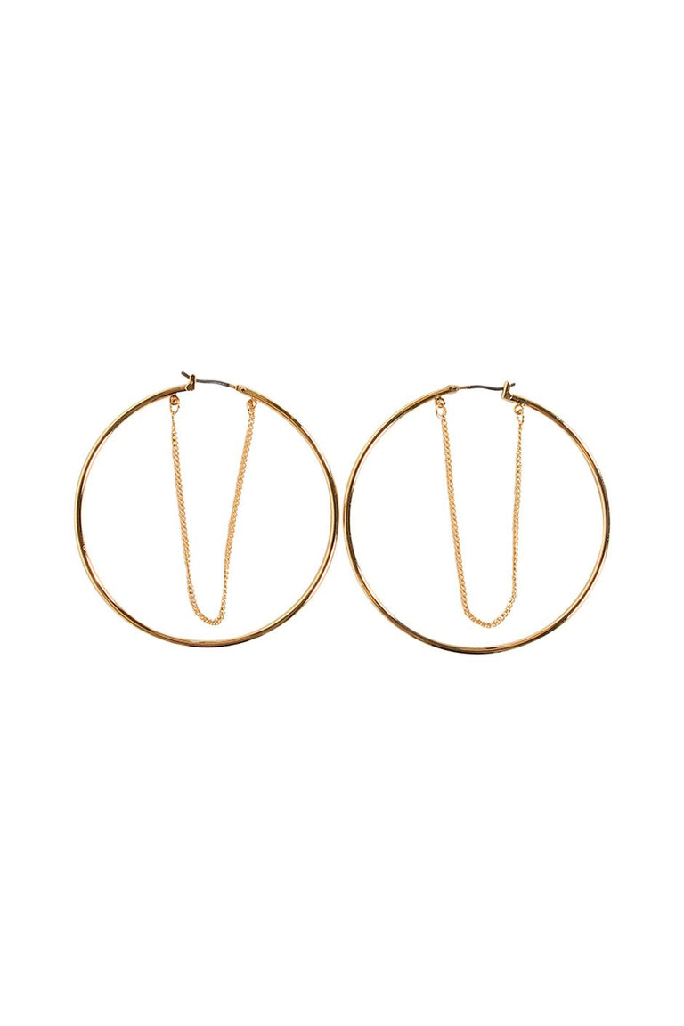 [TEST] Chain Join Hoop Earring