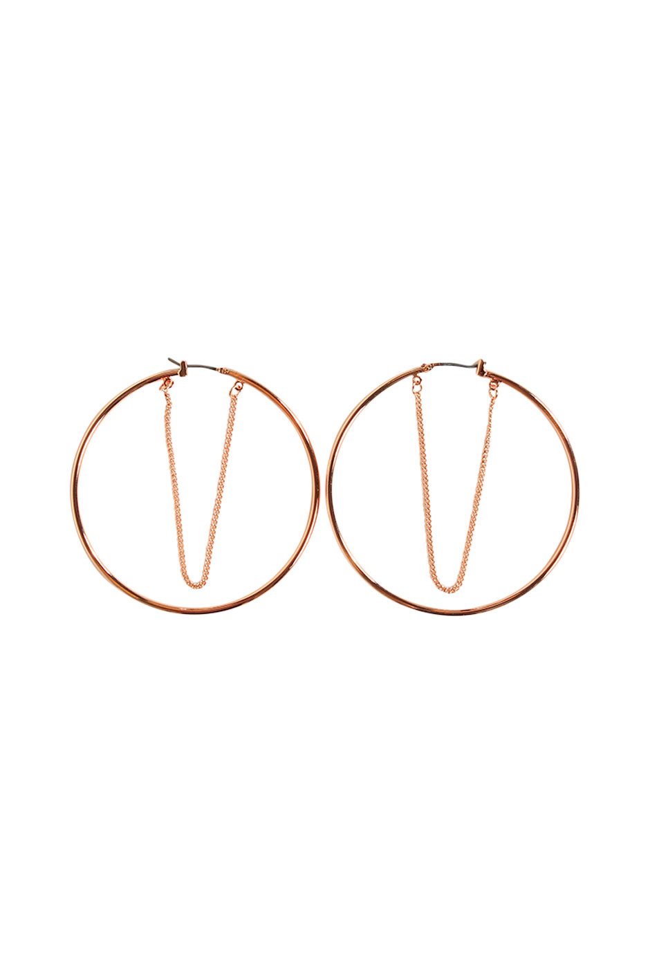 [TEST] Chain Join Hoop Earring