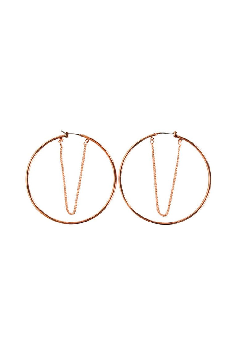 [TEST] Chain Join Hoop Earring