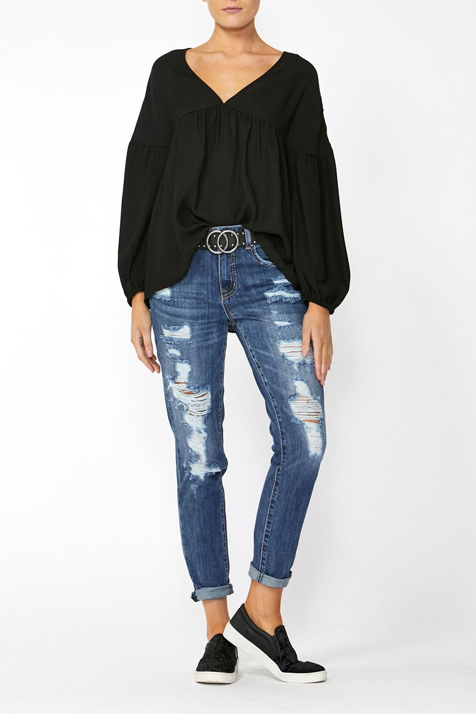 [TEST] Malini V Neck Blouse