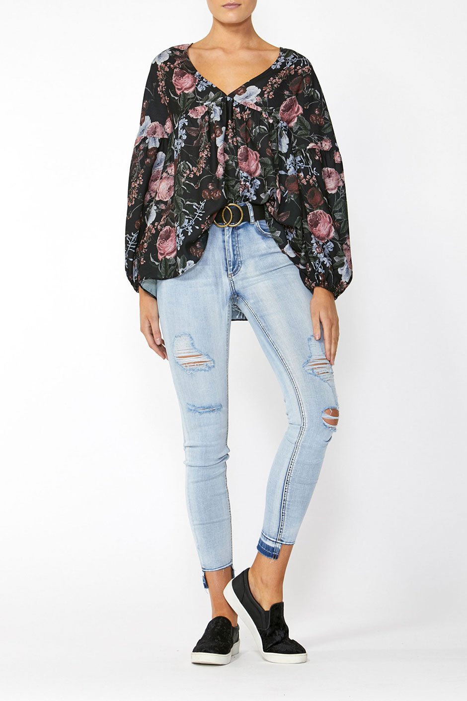 [TEST] Malini V Neck Blouse