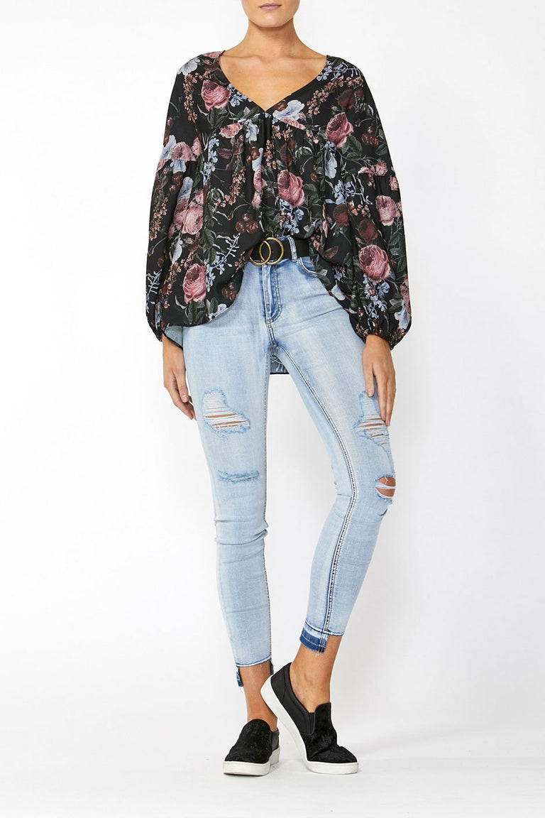 [TEST] Malini V Neck Blouse