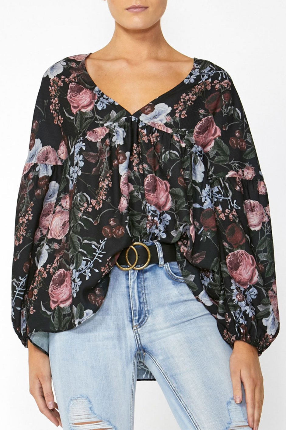 [TEST] Malini V Neck Blouse