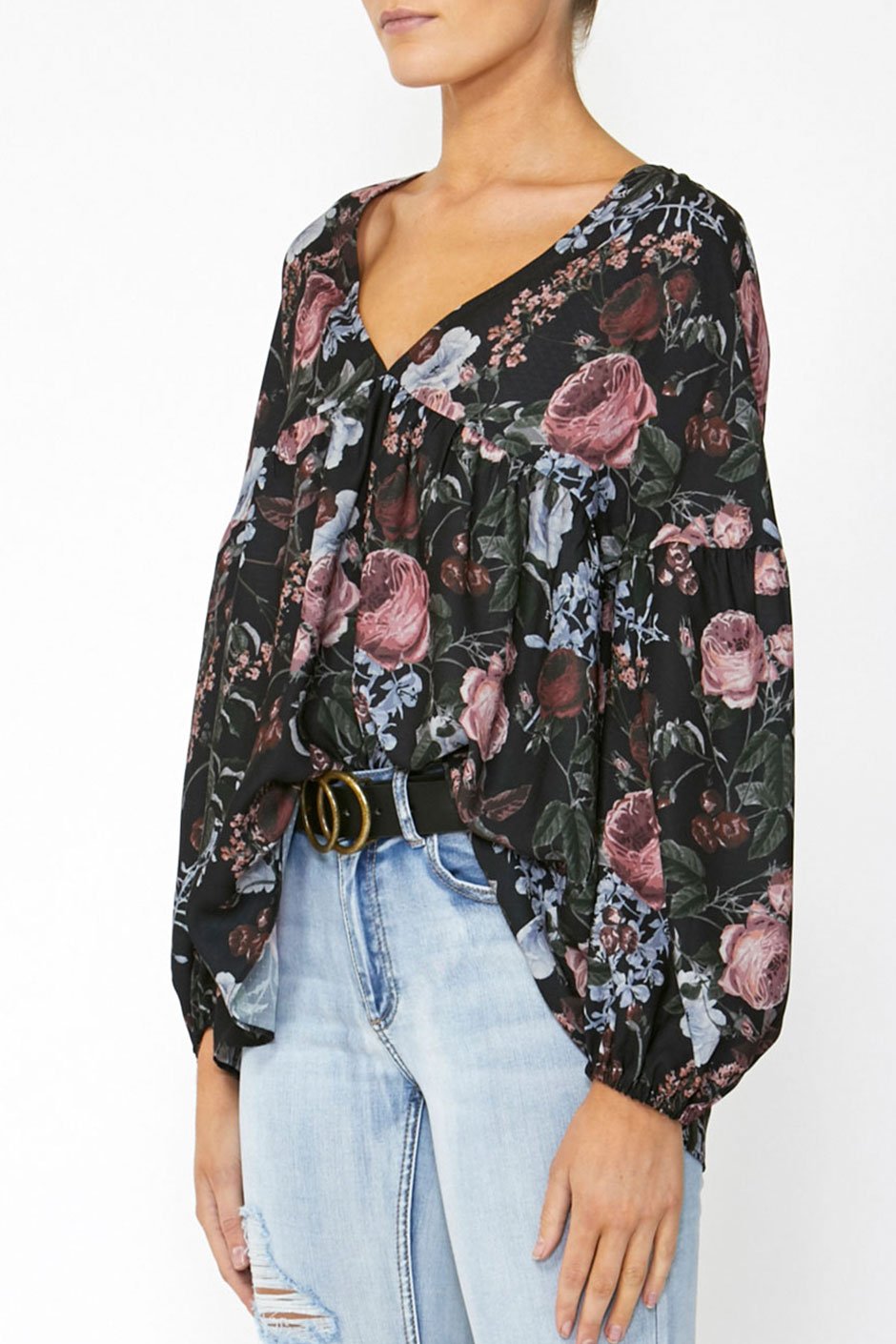 [TEST] Malini V Neck Blouse