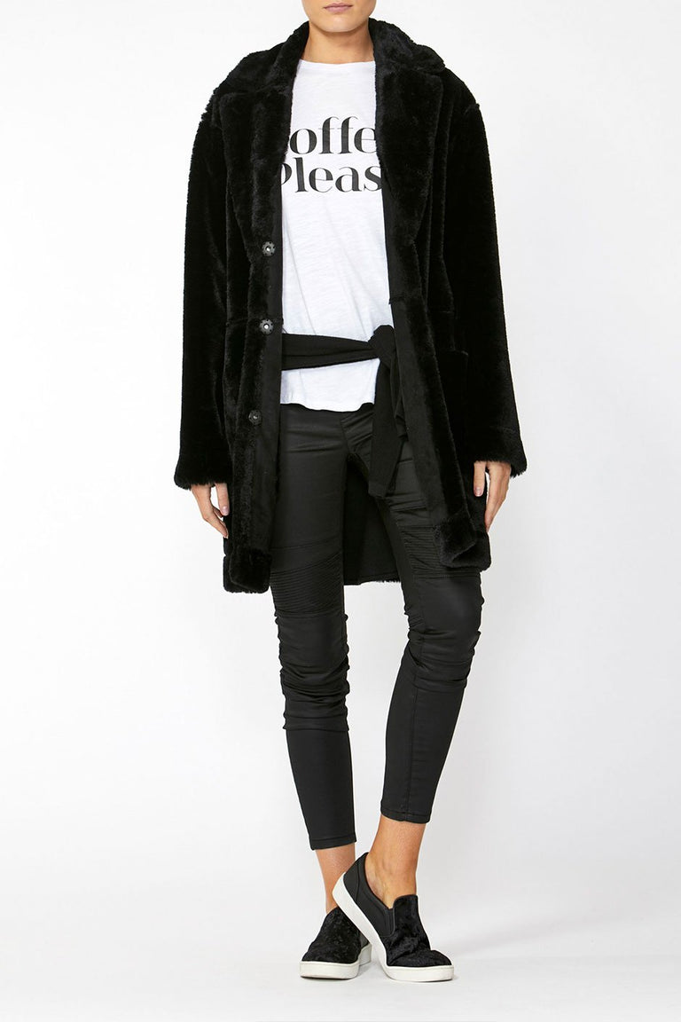[TEST] Lilla Reversible Faux Fur Coat