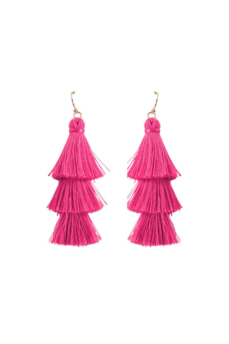[TEST] Ava Triple Tassel Earring