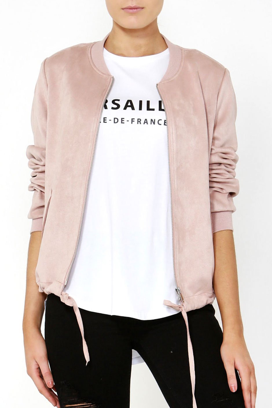 [TEST] Rosie Suedette Bomber Jacket