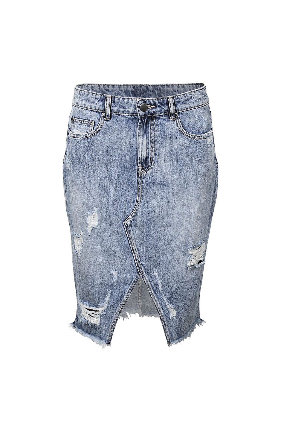 [TEST] Sammy Distressed Pencil Skirt