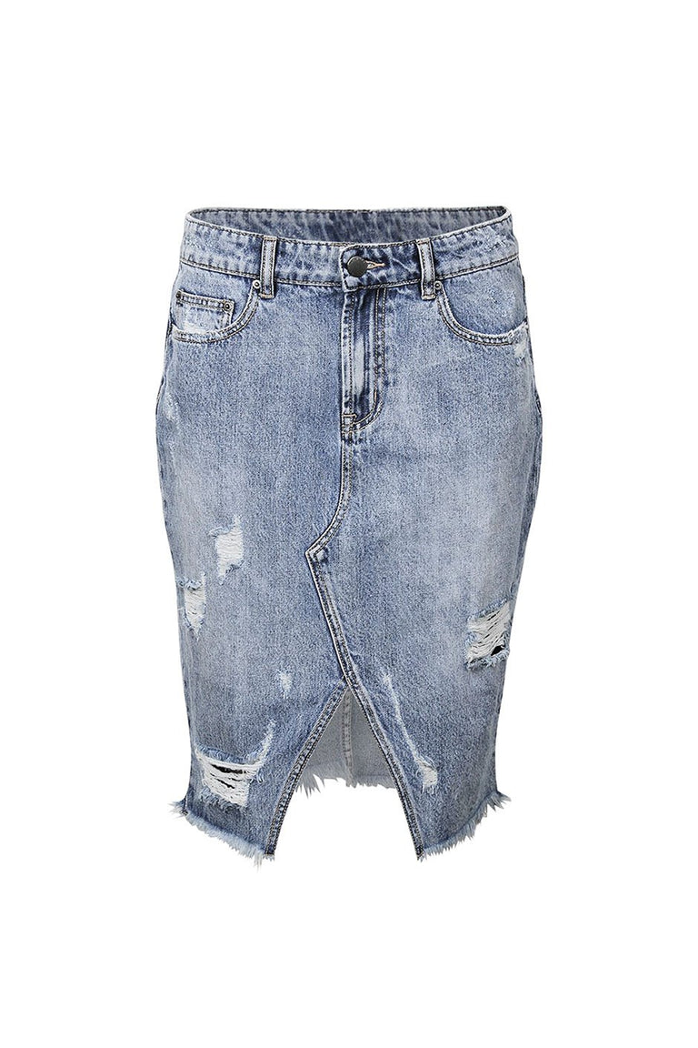 [TEST] Sammy Distressed Pencil Skirt