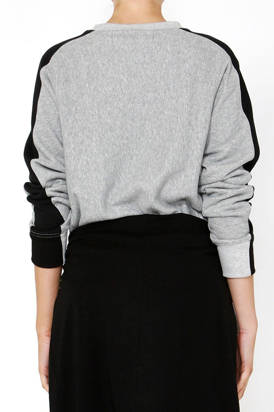 [TEST] Luxe Step Hem Stripe Sweat