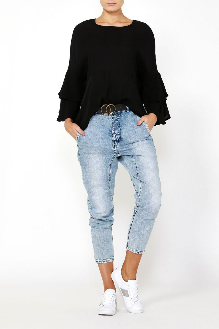 [TEST] Libby Ruffle Sleeve Top