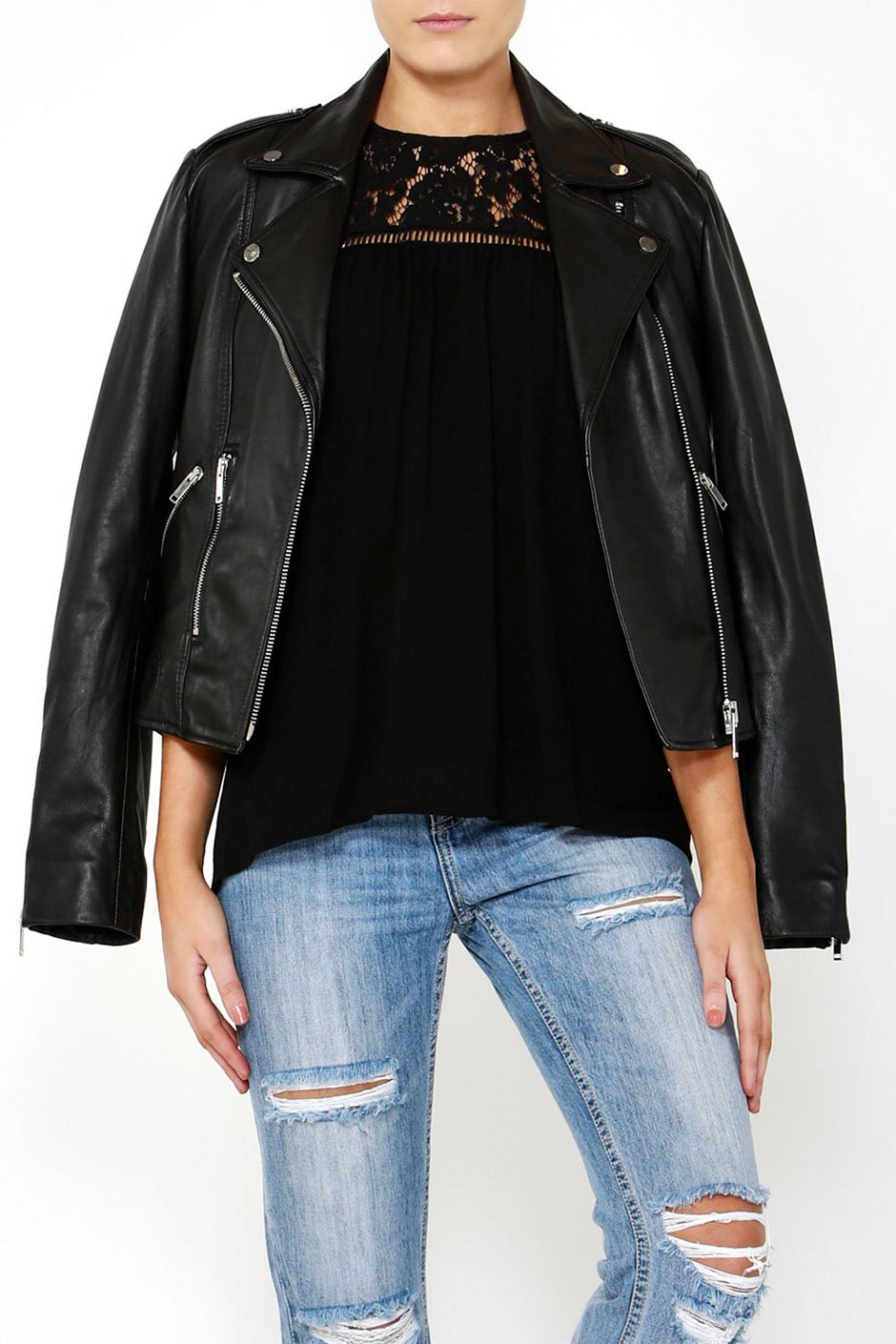 [TEST] Andrea Lace Insert Blouse
