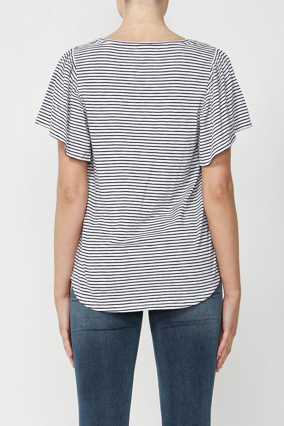 [TEST] Ebony Ruffle Sleeve Tee
