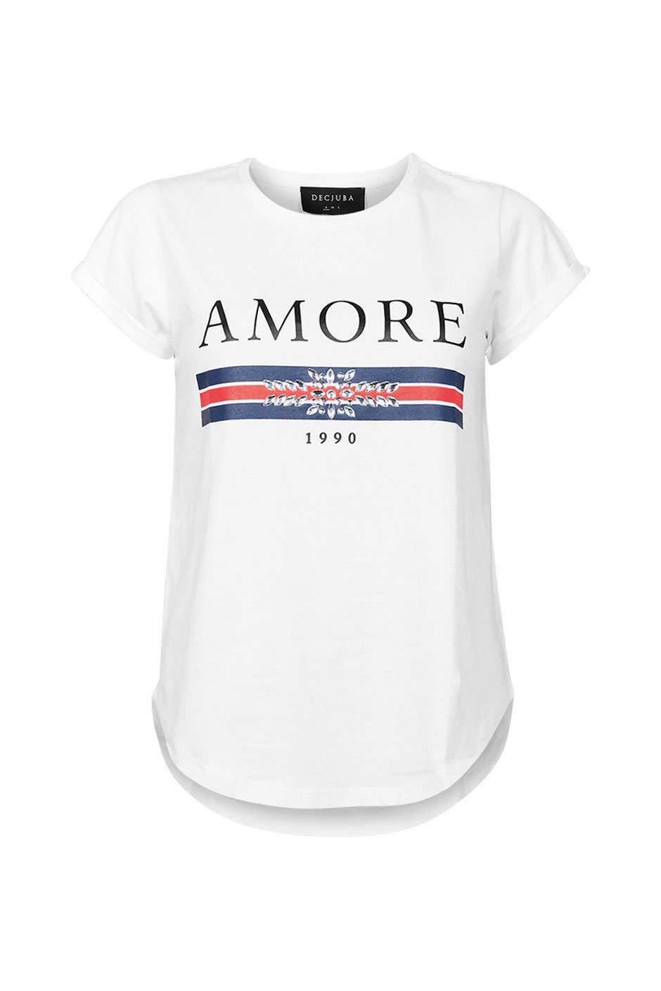 [TEST] Amore Embellished Logo Tee