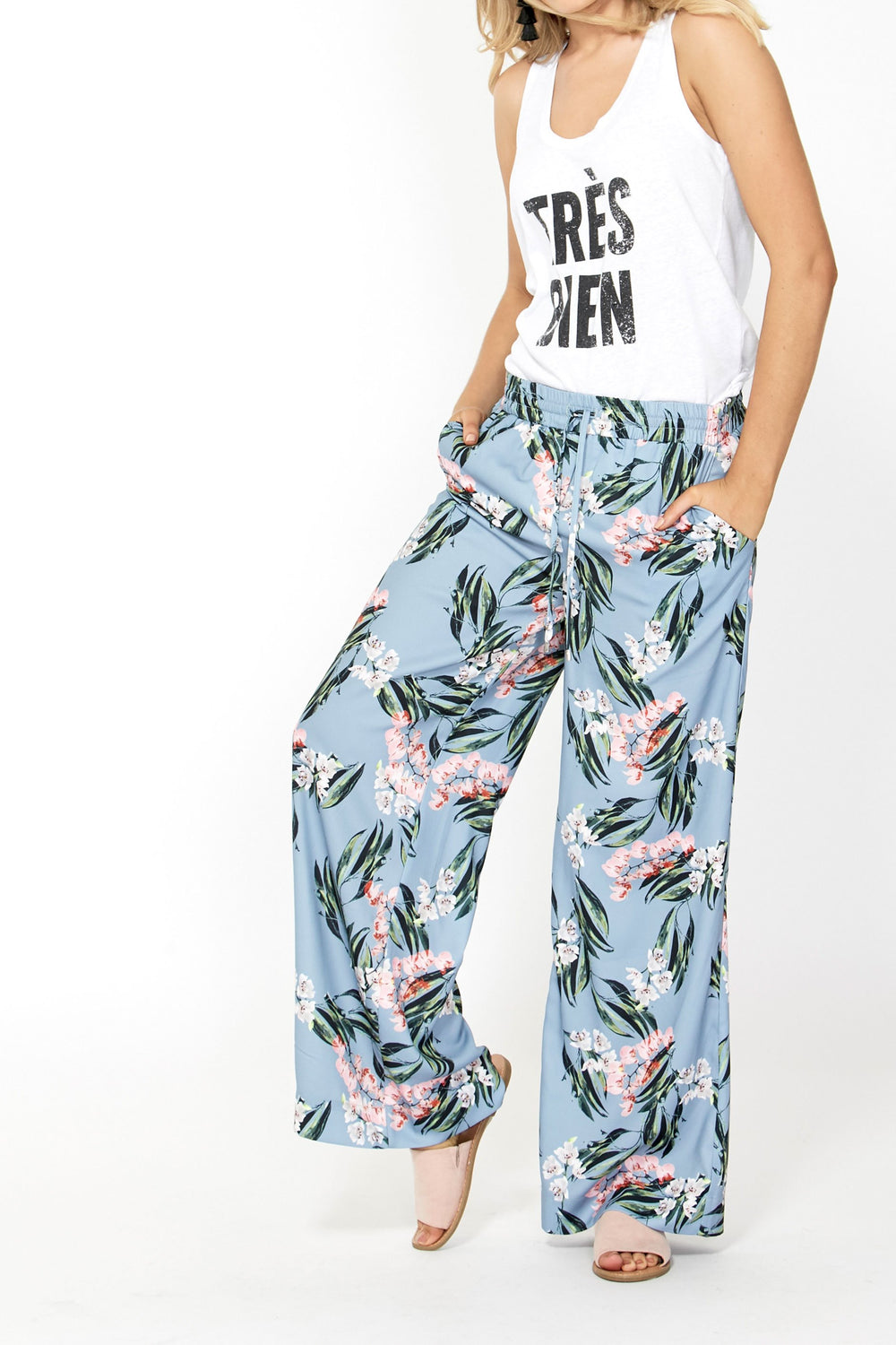 [TEST] Charlotte Wide Leg Print Pant