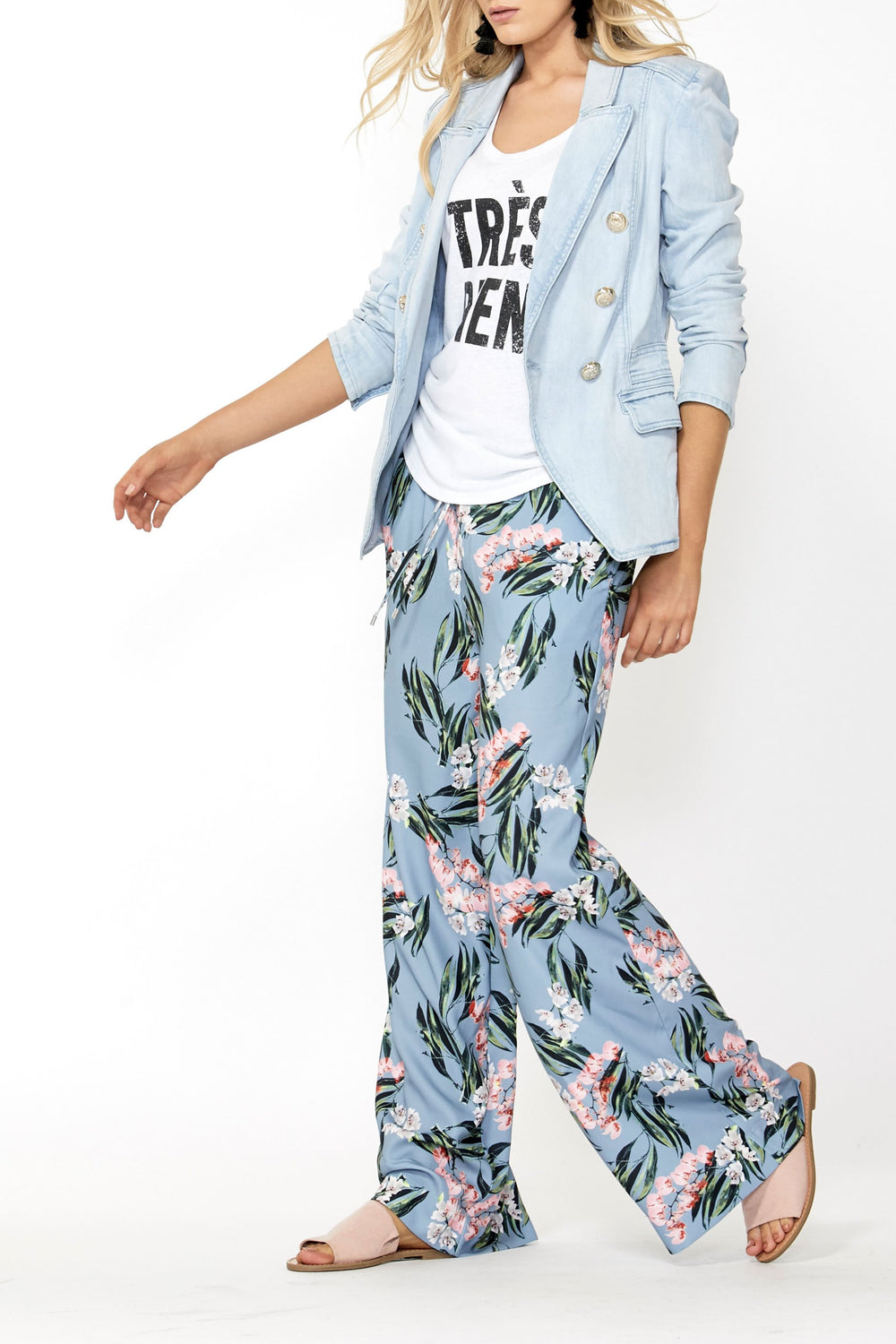 [TEST] Charlotte Wide Leg Print Pant