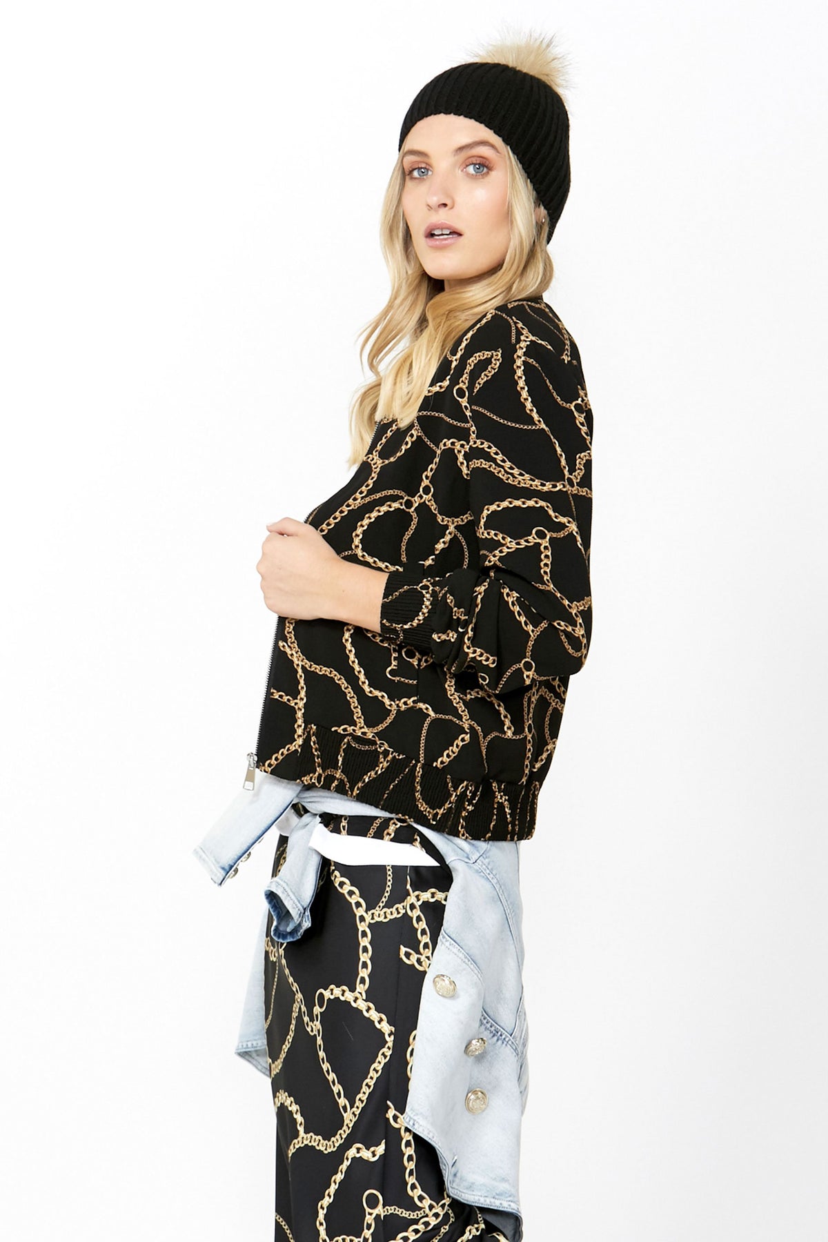 [TEST] Lucia Printed Bomber
