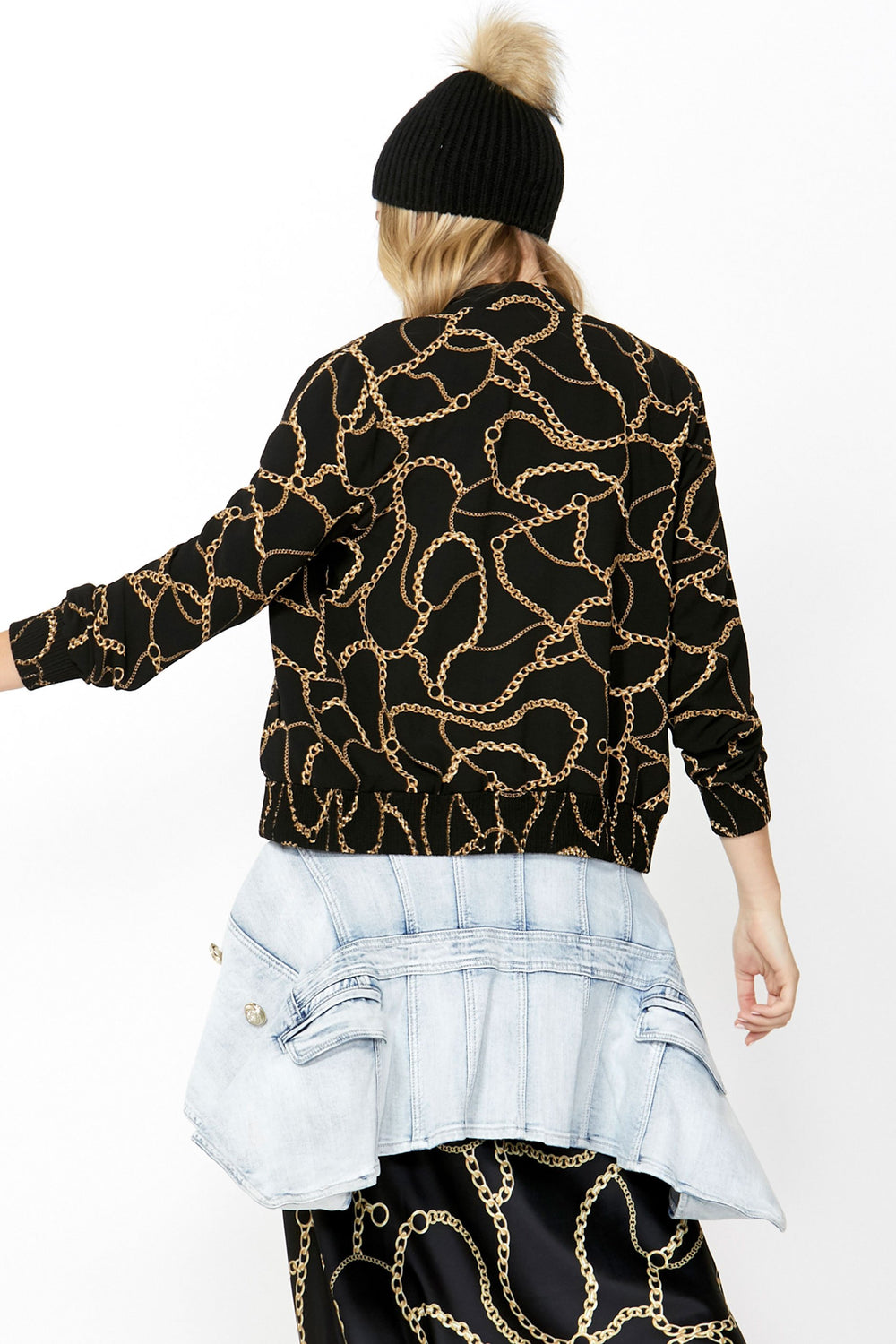[TEST] Lucia Printed Bomber