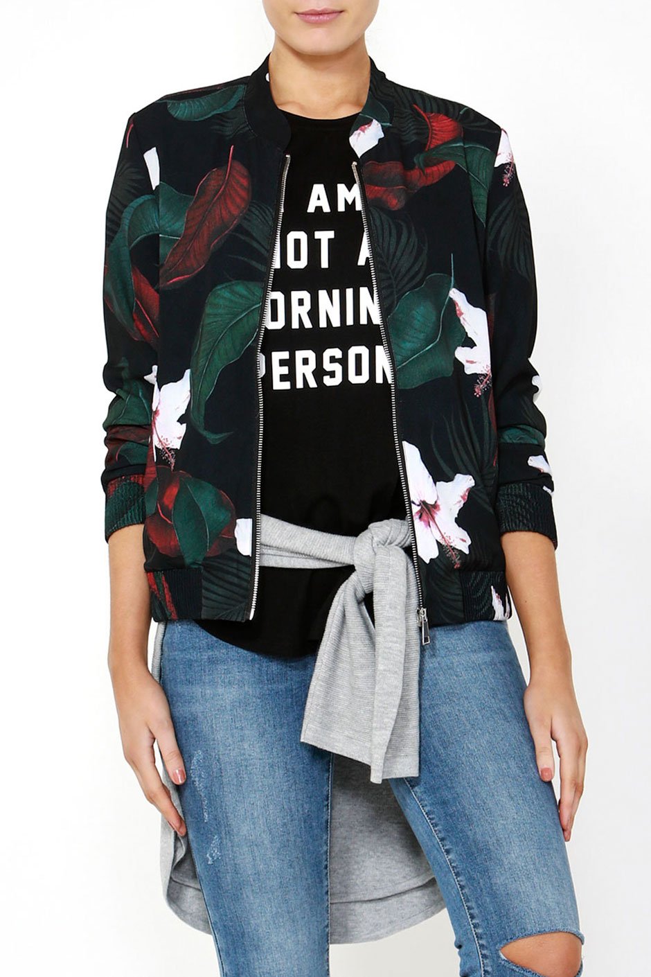 [TEST] Lucia Printed Bomber
