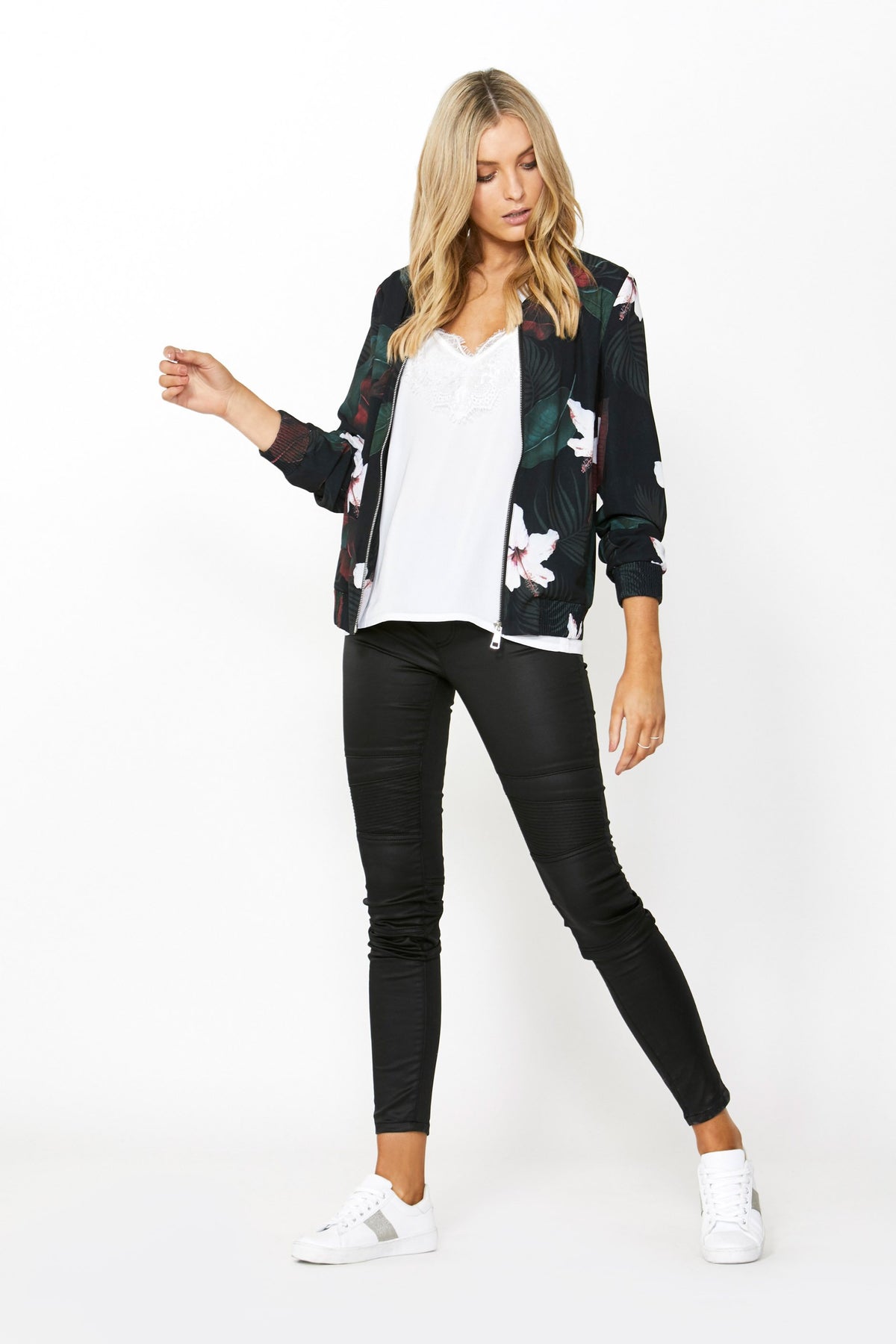 [TEST] Lucia Printed Bomber
