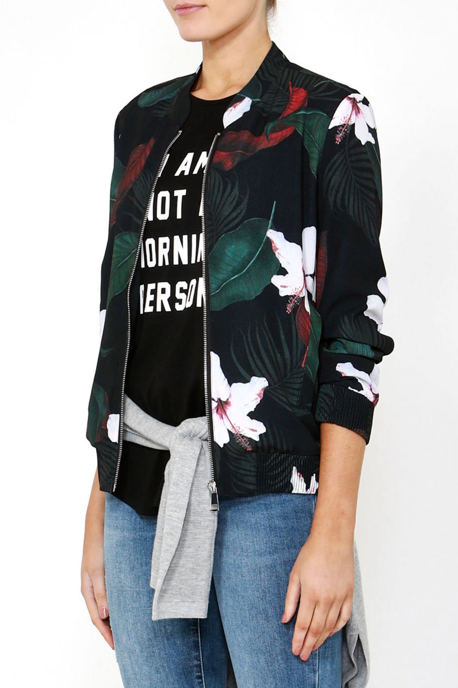 [TEST] Lucia Printed Bomber