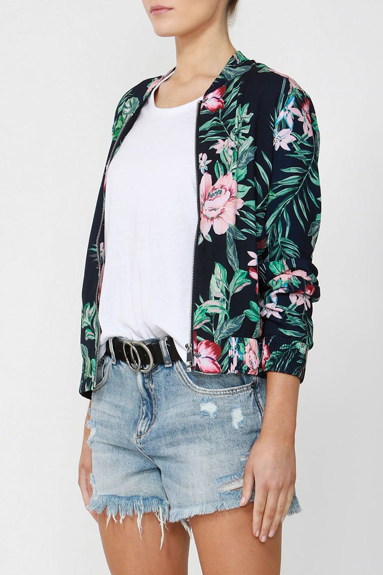 [TEST] Lucia Printed Bomber