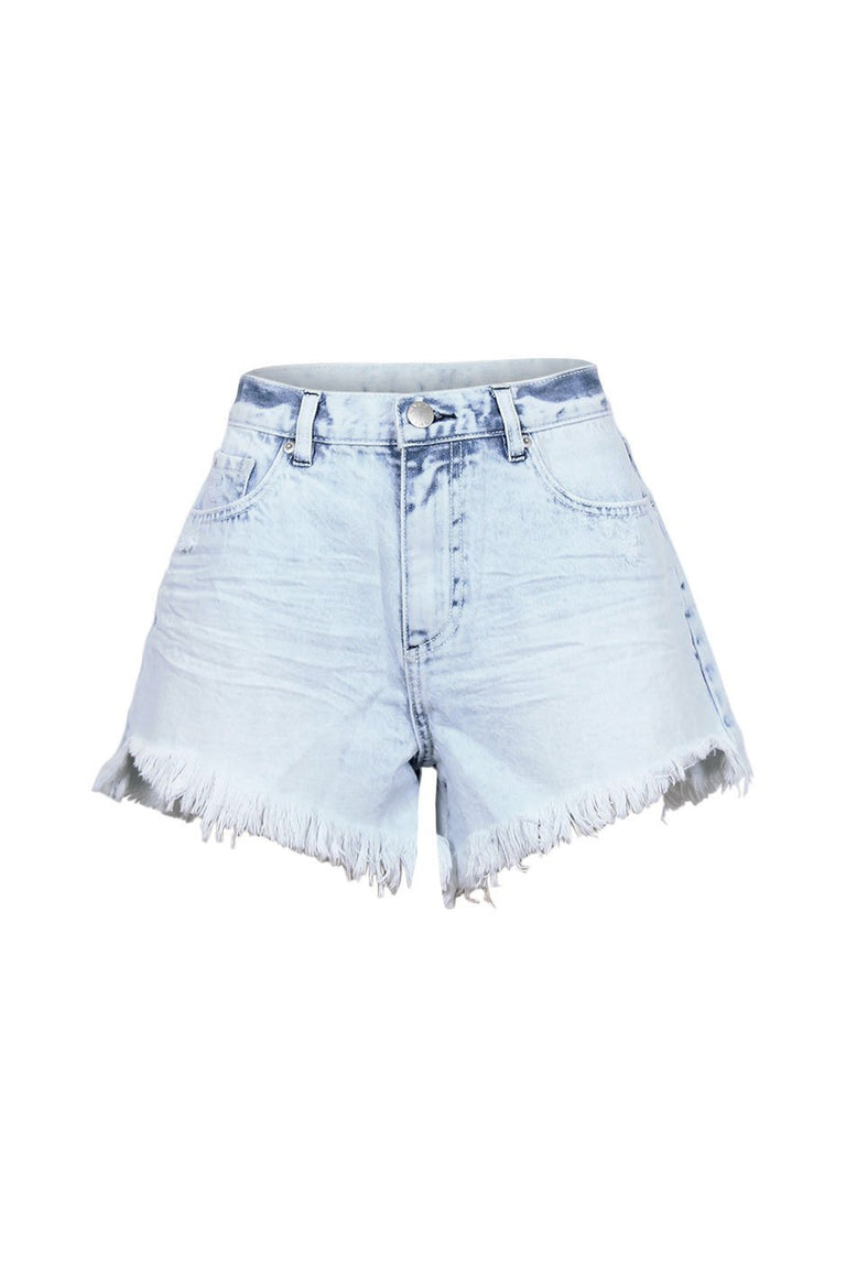 [TEST] Luxe Raw Hem Denim Short