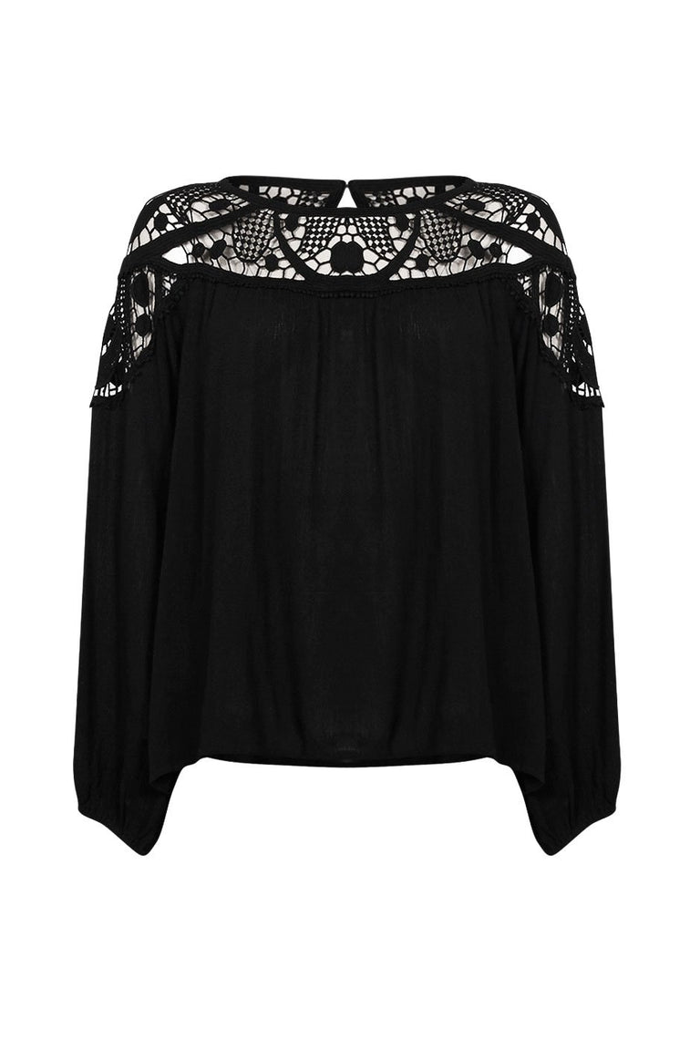[TEST] Jenni Lace Trim Blouse