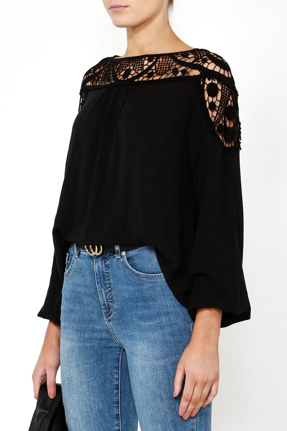 [TEST] Jenni Lace Trim Blouse