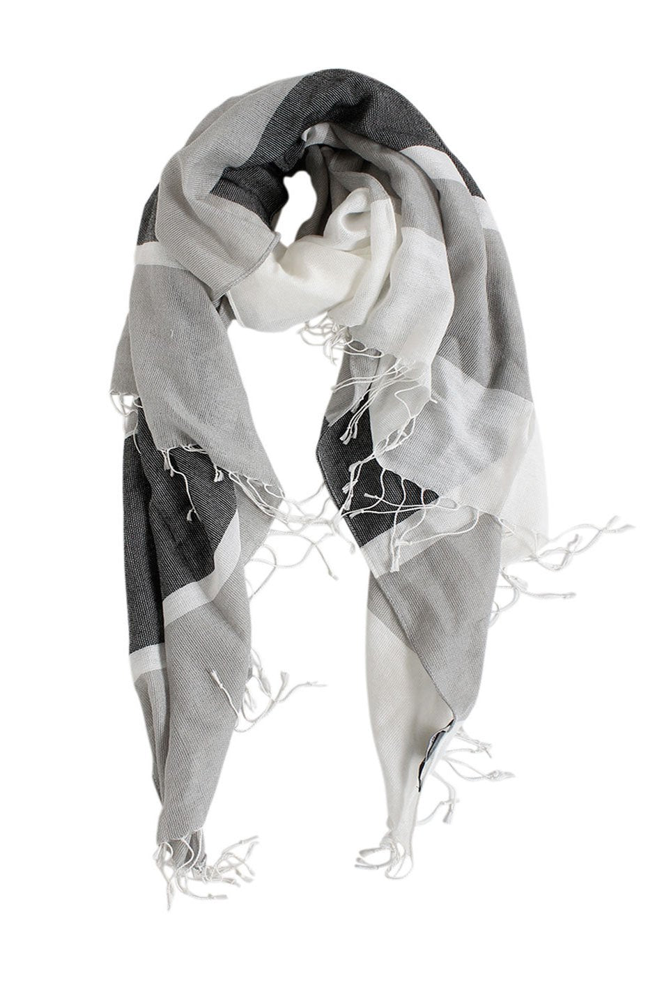 [TEST] Laura Block Tassel Scarf